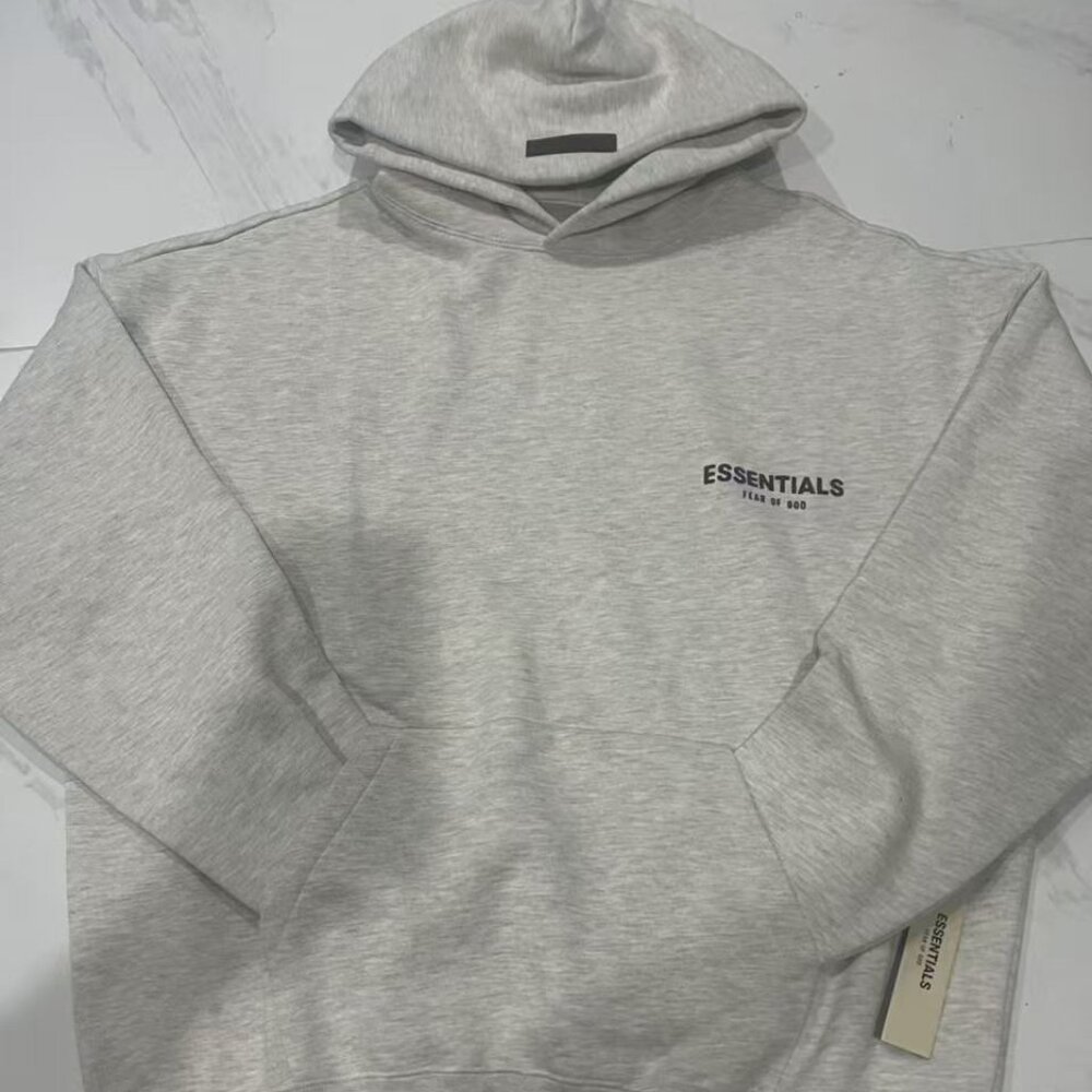 Fear of God Essentials Men's Casual Hoodie in Light Oatmeal (2022）